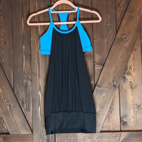 Lululemon No Limit Black Tank With Built in bra Size 4 - Picture 1 of 8